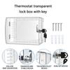 Scatola di sicurezza termostato bloccabile con coperchio Scatola di sicurezza termostato con chiave Protezione termostato trasparente con lucchetto Facile da installare