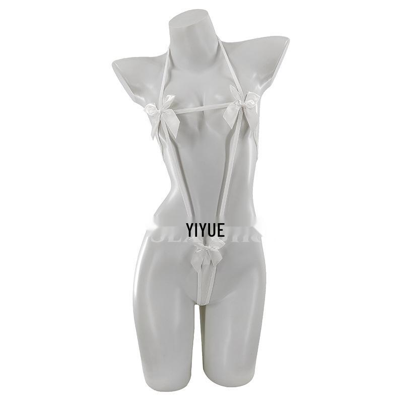 Yi Yue Plus Size Halter Bandage Bodysuit Open Crotch Sleepwear 8817