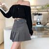 Pleated Skirt Women Y2k Harajuku White Pencil Skirt Uniforms Safety Pants Summer Solid Color Casual Mini Kawaii Skirt Fashion