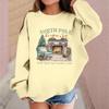 Children's Fashionable Casual Long-sleeved Loose Christmas Print Pullover Sweatshirt