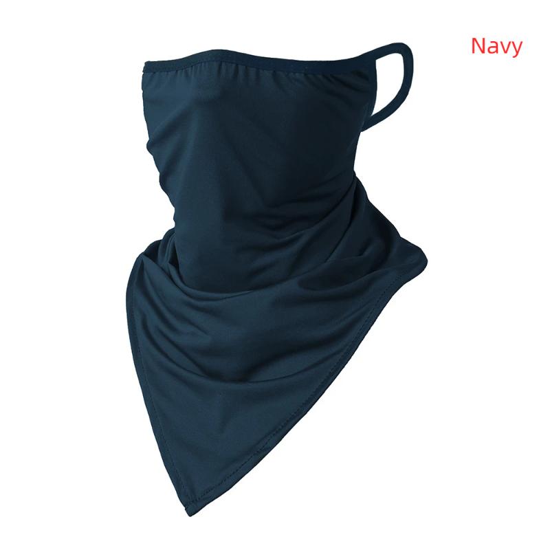 Maschera Estiva da Uomo Integrale Scaldacollo da Bicicletta Bandana da Ciclismo Maschera Protezione UV Traspirante Seta Ghiacciata Sciarpa da Appendere all'Orecchio per Esterno