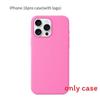 Iphone16 Pro For Solid Color Magnetic Silicone Phone Protective Case With Logo
