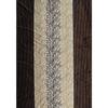 Abstract 2 Piece Eyelet Polyester  Curtain , Brown