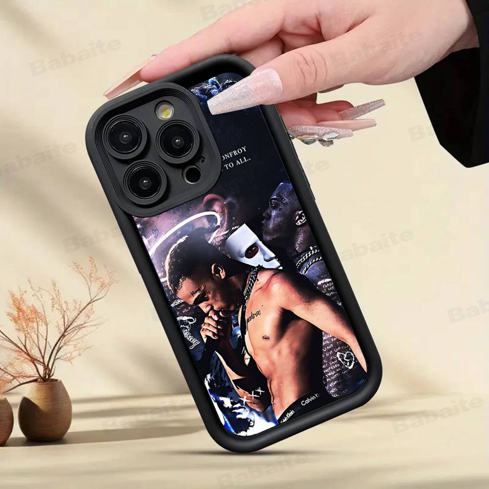 Custodia per Telefono Rapper X-XXXTentacionS Per IPhone 17 16 15 14 13 12 11 Pro Max Plus Custodia in Silicone Antiurto