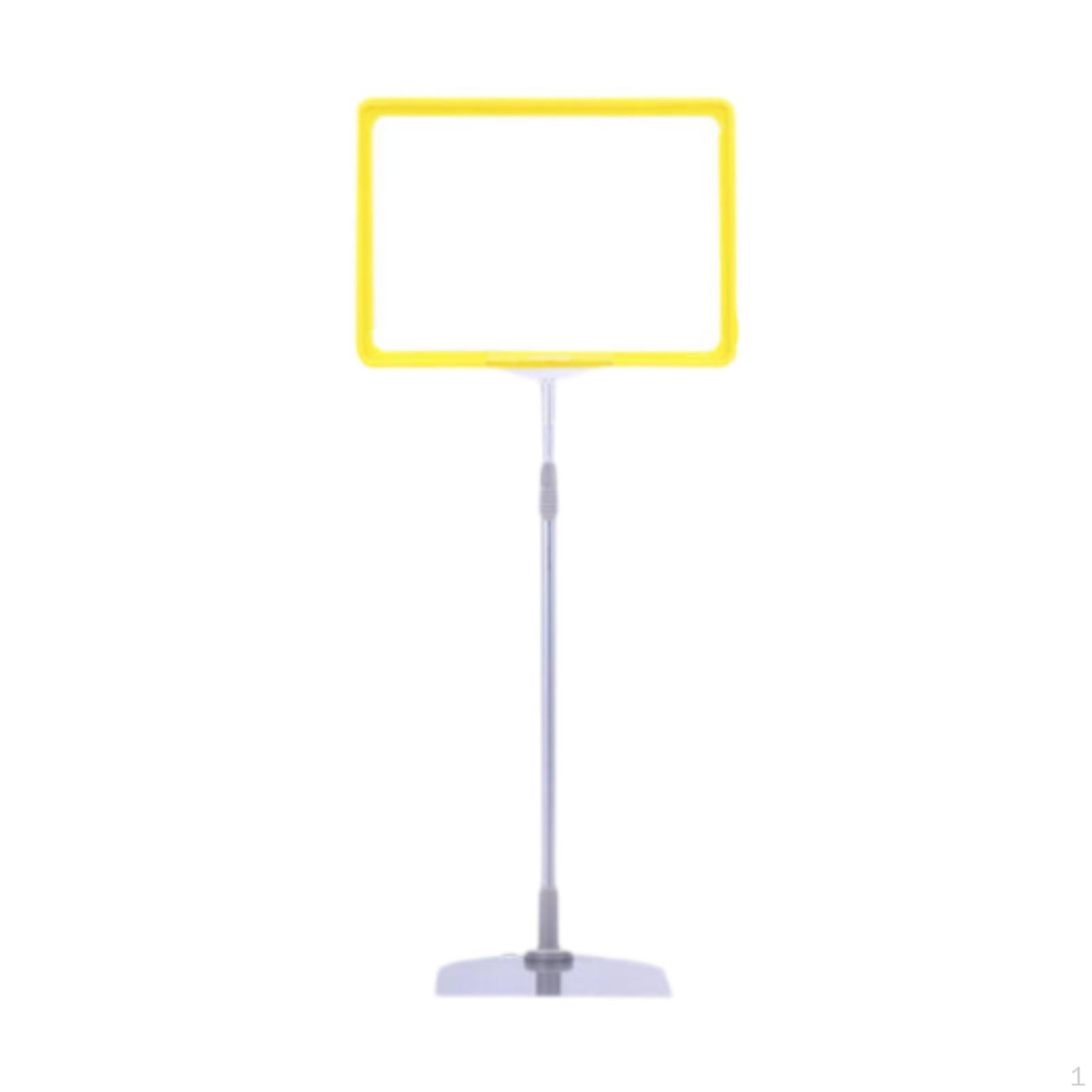 

Регульований тримач для табличок, підлогова підставка для приміток, багаторазова, бирка для магазину, універсальна рамка