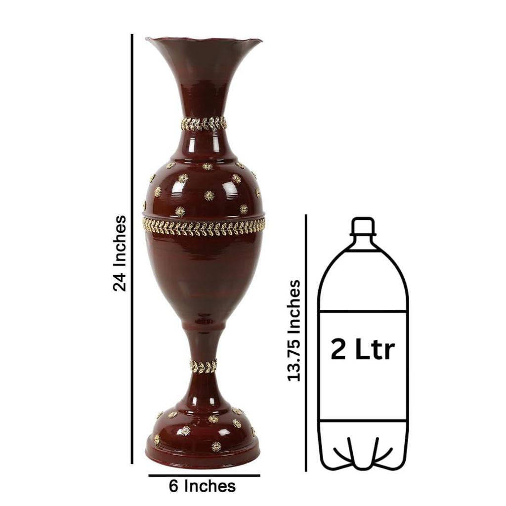Flower Vase Big Size for Living Room Corner - 24 Inches Long - Star - Pack of 1