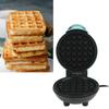 Mini Electric Round Griddle 350W 3 In 1   ABS Mini Breakfast Griddle for Breakfast Afternoon Tea Blue