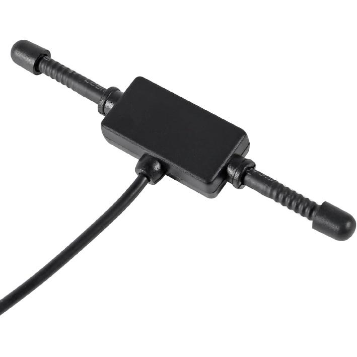 Car Stereo AM FM Dipole Antenna Hidden Adhesive Mount AM FM Radio Antenna DIN Plug Connector for Vehicle Car Truck SUV Radio Stereo Head Unit