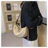 Fashion Soft Leather Crescent Crossbody Bags Casual Hobo Sling Shoulder Bag With Adjustable Strap Roomy For Daily Commute Travel