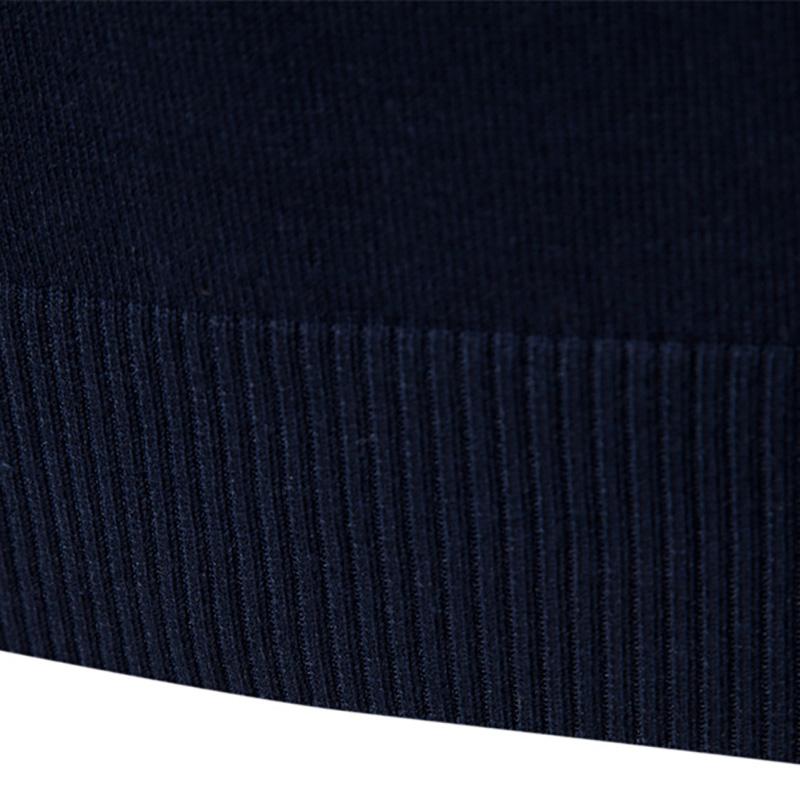 Gant Høst og Vinter Broderi Ny Herre Halv Glidelås Herre Genser Pullover Stripet Lappeteppe Genser