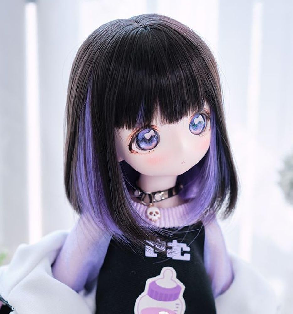 Heat-resistant Doll Wig ST195, Bicolor Bob Hair, 1/3 Doll Compatible Wig, Wig Only
