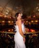 Stylish European & American Feather Strapless Jumpsuit