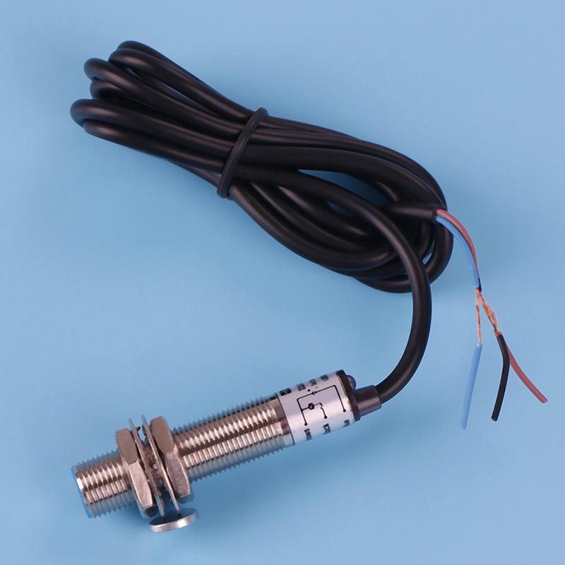 1Pc Tachometer 4 Digital Red Led Tach Rpm Speed Meter With Hall Switch Sensor