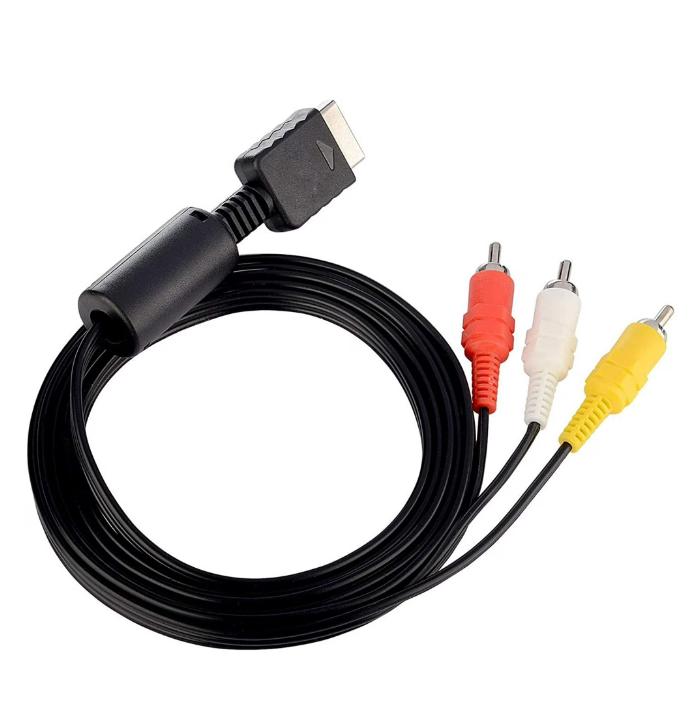 PS2 PS3 AV Cable, AV to RCA Cable Cord for Playstation 2 3 /PS2/PSX/PS3 Slim