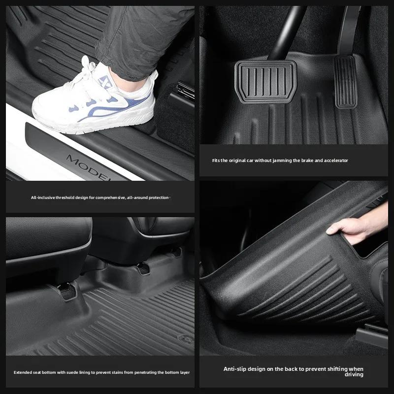 Car Sticker For Tesla Model YL 2025 Floor Mat Special Car Full Surround Threshold TPE Floor Mat Accessories Modification Car Sti