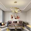 Modern Nordic Gold LED Chandelier - Luxury Ring Light for Living Room, Bedroom, or Restaurant