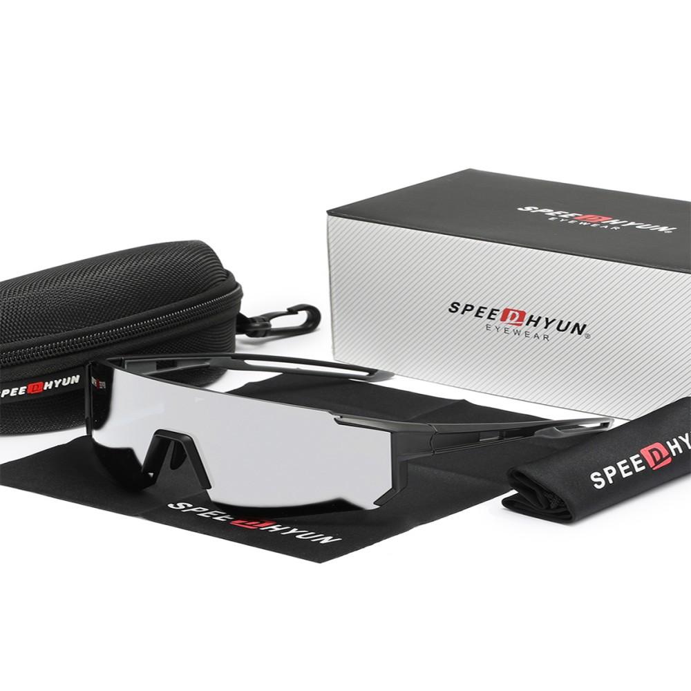 Professionelle Radbrille SPEEDHYUN mit photochromen Gläsern & aerodynamischem Design für Rennradfahren