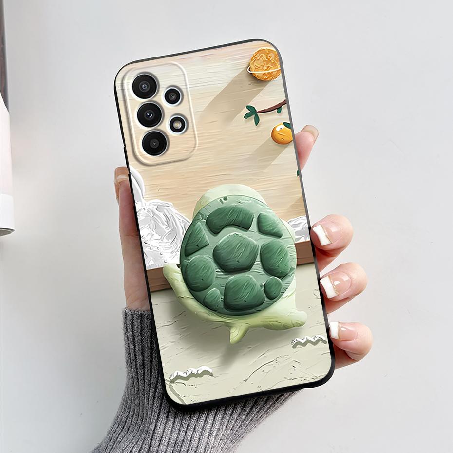 For Samsung Galaxy A53 5G Case Cover SM-A536B Stylish Painted Silicone Soft Protector Cover For Samsung A23 A33 A73 5G A 53 Capa