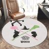 Witch,Broomstick Chair Mat Round Rug Office Carpet, Non Slip, Suitable for Living Rooms, Bedrooms,Decor1205894a
