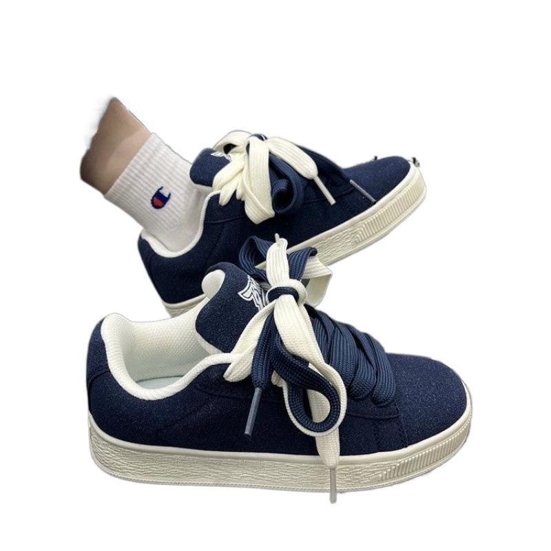 2025 Spring Women's Versatile Lace-up Running Shoes - Comfortable, Stylish, Solid Color Commuter Footwear