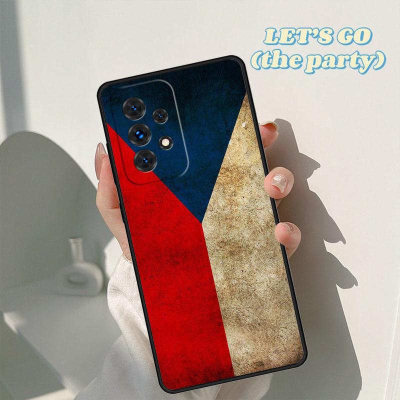 Czech Republic Flag phone case For Samsung Galaxy A42 A31 A40 A51 A71 A32 A80 A91 A52 A72 A73 A20e A21S A50 A70 A11 A12 Cover
