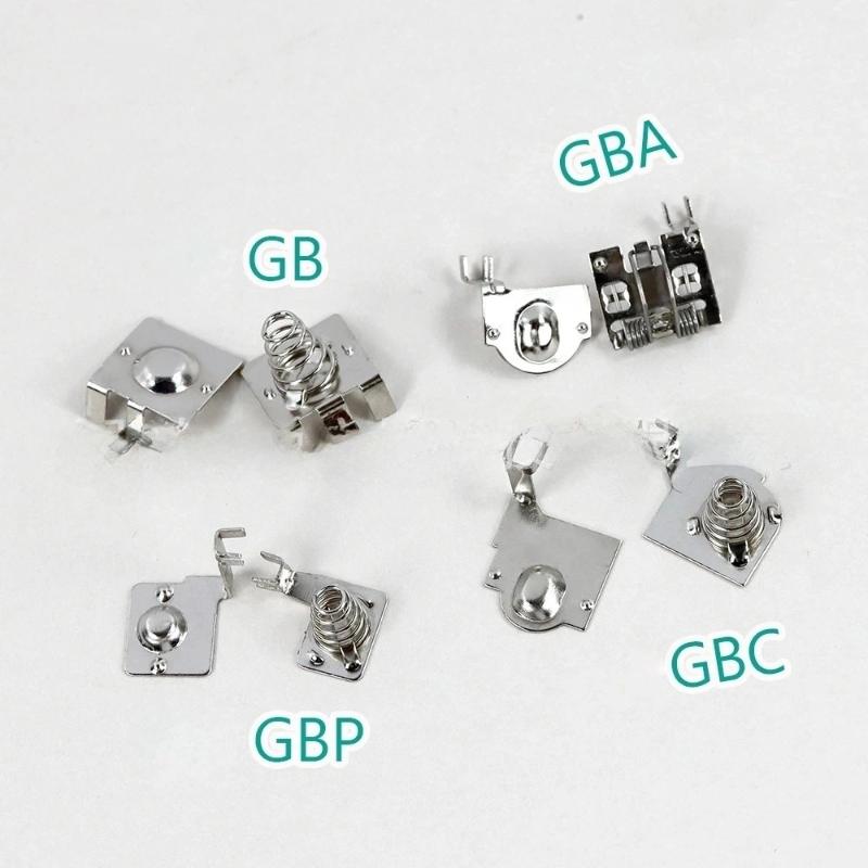 1/5 Sets Battery Spring Replacement For Nintendo Gameboy Gb Gba Gbc Gbp Motherboard Battery Terminals Spring Contacts