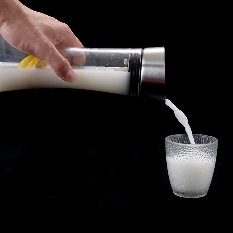 Acrylic Juice Pitcher with Stainless Steel Lid