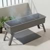 Long Rectangular Outdoor Grill Thickened Material Portable Briquette