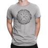 Vegvisir Kompas Symbol Męski Wikingowski T-shirt Męski Damskie Koszulki Top Islandzki Nordycki Wikingowski Prezent