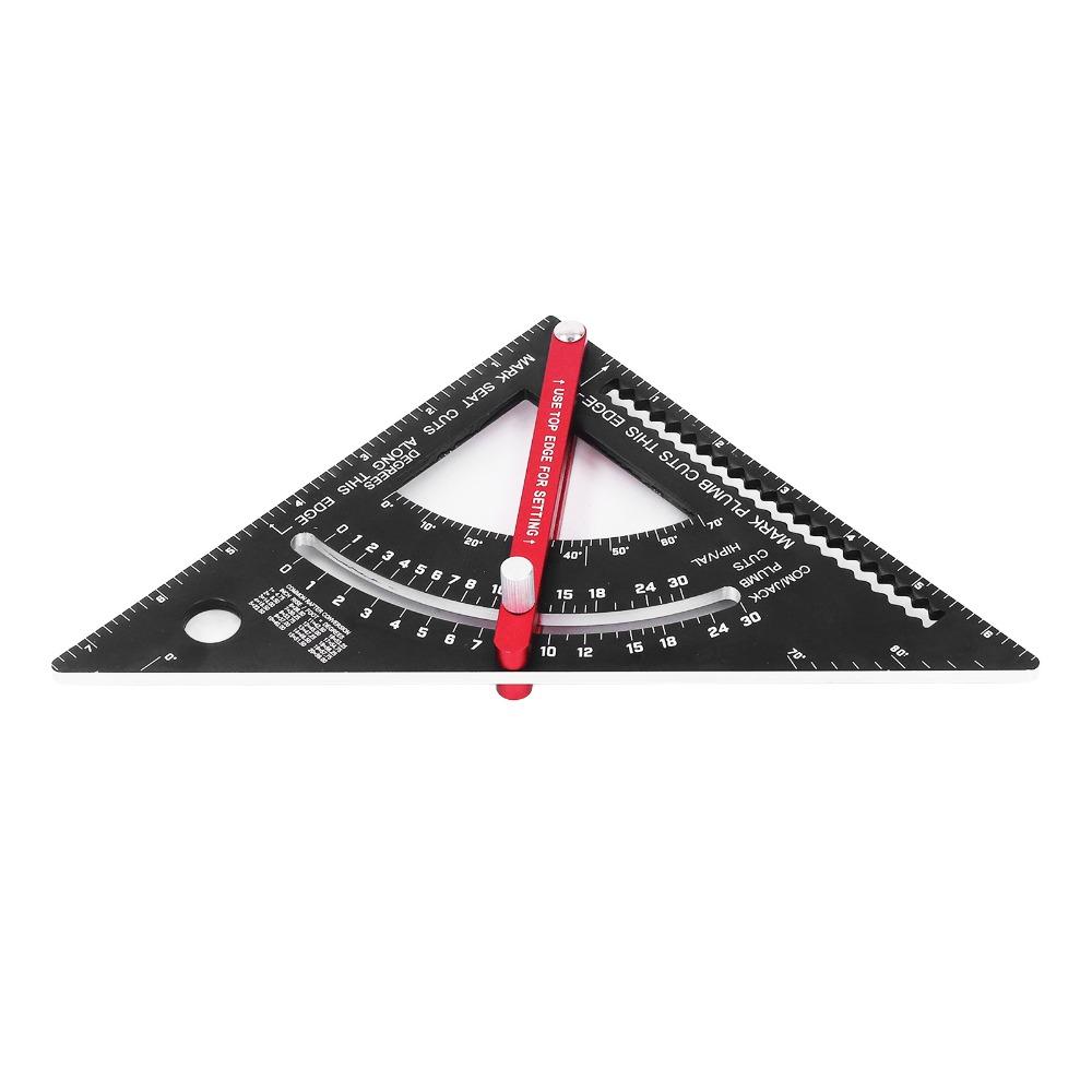 Adjustable Angle Woodworking Triangle Ruler 7 Inch Adjustable Rafter Framing Square Framing