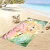 Retro Girl 2D Flat Print Beach Towel, Large Soft Quick Dry Towel for Beach Camping SwimmingXSTJ0915328