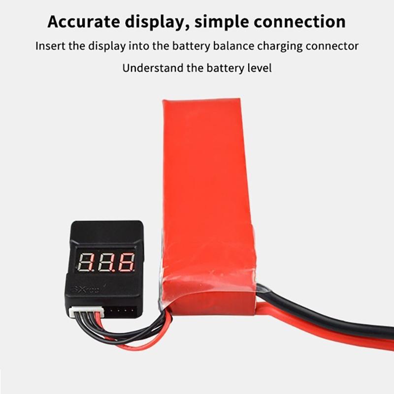 2-In-1 Lithium Battery Power Measurement Display Bb Ringing Low Voltage Alarm Electric Display Dual Function Buzzer 1-8S Module
