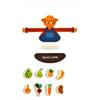 Montessori Block Stacking Balance Game Children Wooden Educational Toys Animal Fruit Block Threading Board Game Gifts for Kids