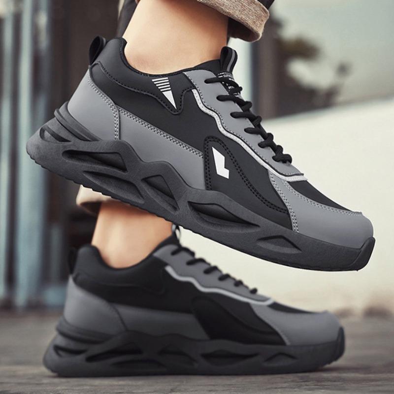 Quality Men Sport Running Shoes 2025 New Breathable Leather Casual Shoes Training Shoe Fashion No Slip Hiking Sneaker Zapatillas