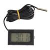 Waterproof Sensor Remote Thermometer LCD Up To 110°C Cable 2 M Button Battery
