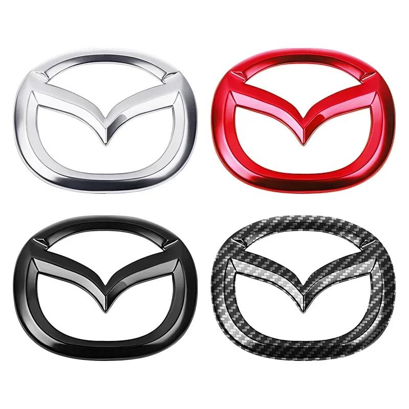 1 st ABS Bilrattens Mittemblem Klistermärke för Mazda 3 CX3 CX4 CX5 CX7 CX8 CX9 CX30 RX7 Atenza Axela Inredningsdekoration