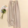Women's Casual Fashion Sleep Pants Striped Loungewear Pants Wearable As Outerwear High-Waisted Pants