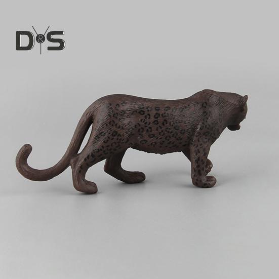1/5Pcs PVC Leopard Model Realistic Roaring Walking Leopard Figurine Statue Sculpture Desktop Decoration Ornament Kids Educational Wild Animal Toy