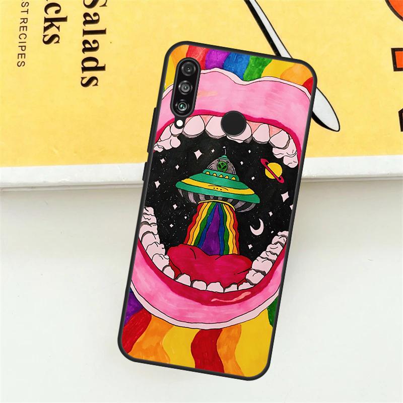 Aesthetics Cartoon Alien Space For Huawei Nova 9 10 SE 7i 8i 11i 12i 12s Y73 Y72 Y61 Y91 Y90 Y70 P30 P40 Lite Y60 Pro Case