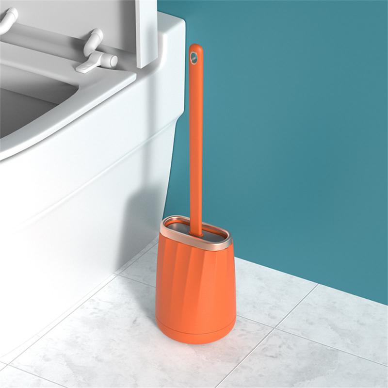 Light Luxury Toilet Brush Household Long-Handled TPR Brush Head No Dead Corners Durable Toilet Brush Bathroom Accessories