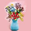 Flower Bouquet Building blocks Eternal Flower Rose Sunflower Plant Model Bricks Set With Vase DIY Toys For Kids Children Gifts