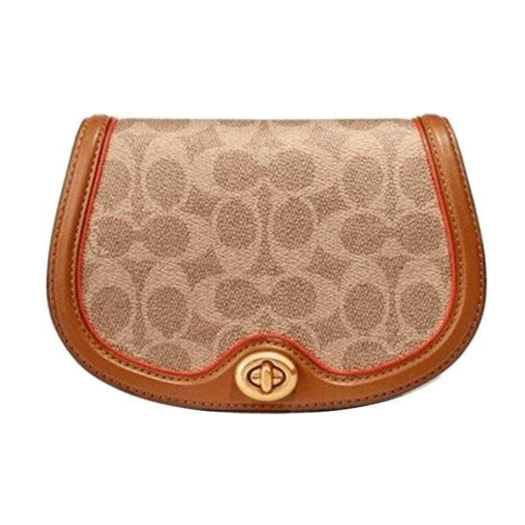 

Coach Saddle 18 Classic Monogram Crossbody Bag Women bags Brown 4311-B4R8T Basic Set (Bag+Dust Bag)