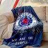 1pc Comfortable Home Print Throw Blanket, Rangers FC Blanket For Bed and Sofa Use, Special Present For Family
