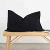 Ensemble de 2 Taies d'oreiller Douces Respirantes 100% Lin Housse de Coussin Décoratif Carré Différentes Tailles pour Lit Canapé Sofa Enveloppe