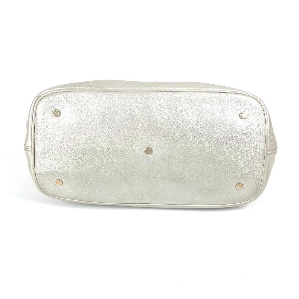BVLGARI S.bulgari logo Sotirio Shoulder Bag Tote Bag Leather Silver