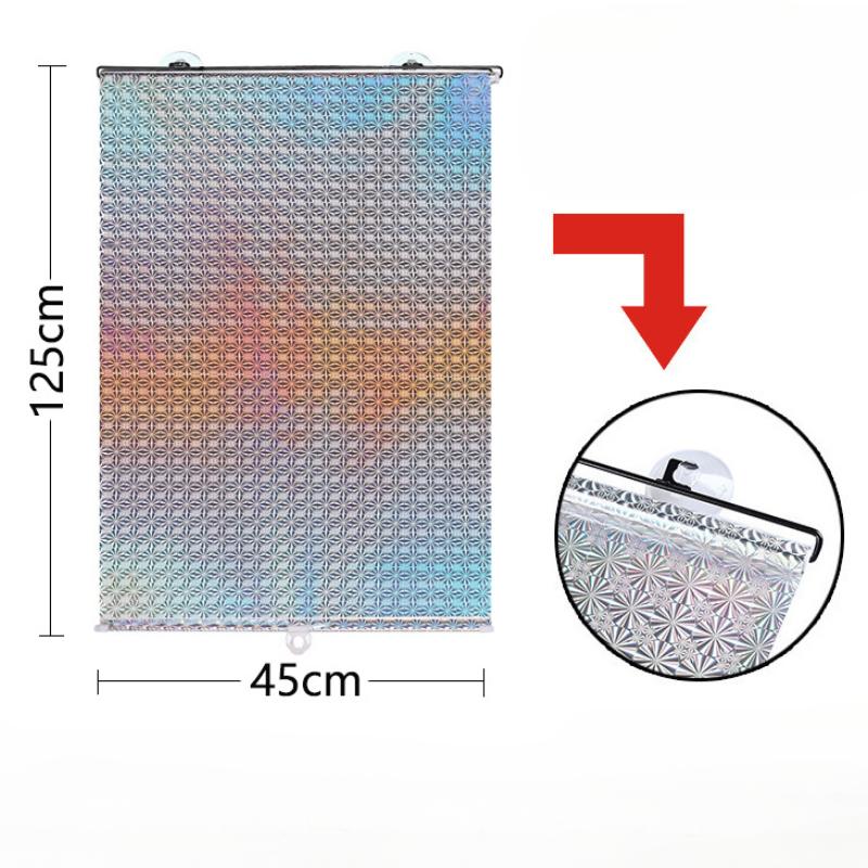 

Кухня с присоской, солнцезащитный блок, УФ-шторы, затемняющие шторы, оконные шторы, рулонные шторы 45*125cm серебряный