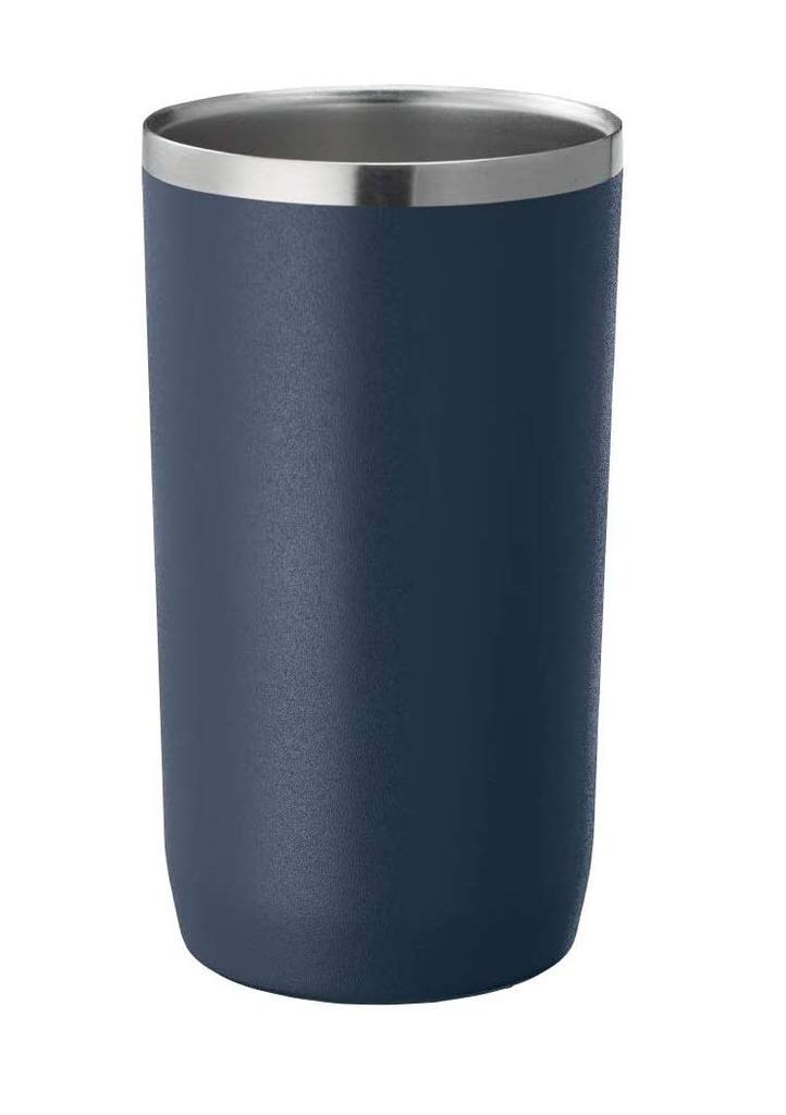 Gowell Zalatto Tumbler, Vacuum Insulated, Stainless Steel, Thermos, ColdHot Insulation, Double Walled, Large, 450ml, Navy (Men's Stylish Matte