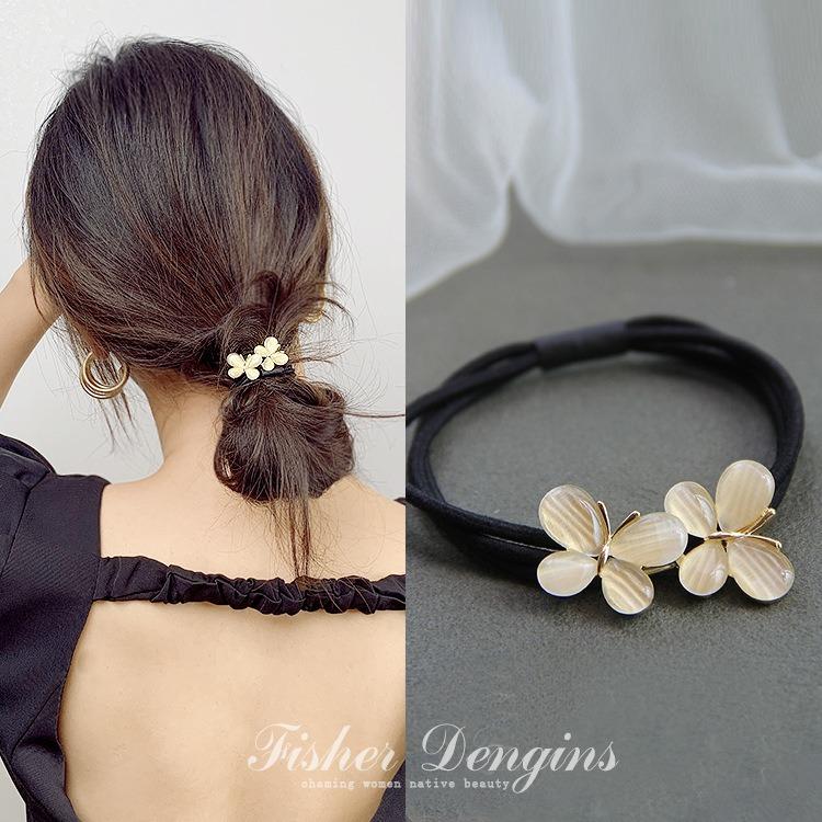 Korean Rhinestone Elegant Scrunchies Women Girls Elastic Hair Rubber Band Accessories Tie Hair Ring Rope Headdress
