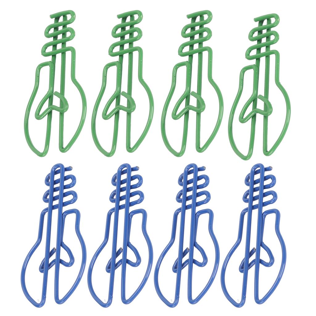 100Pcs Paper Clips Small Cute Light Bulb Special Shaped Metal Office Supplies for Notes