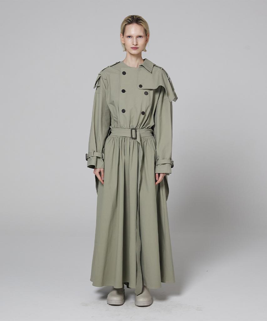 Meuameu Signature Trench Coat Dress